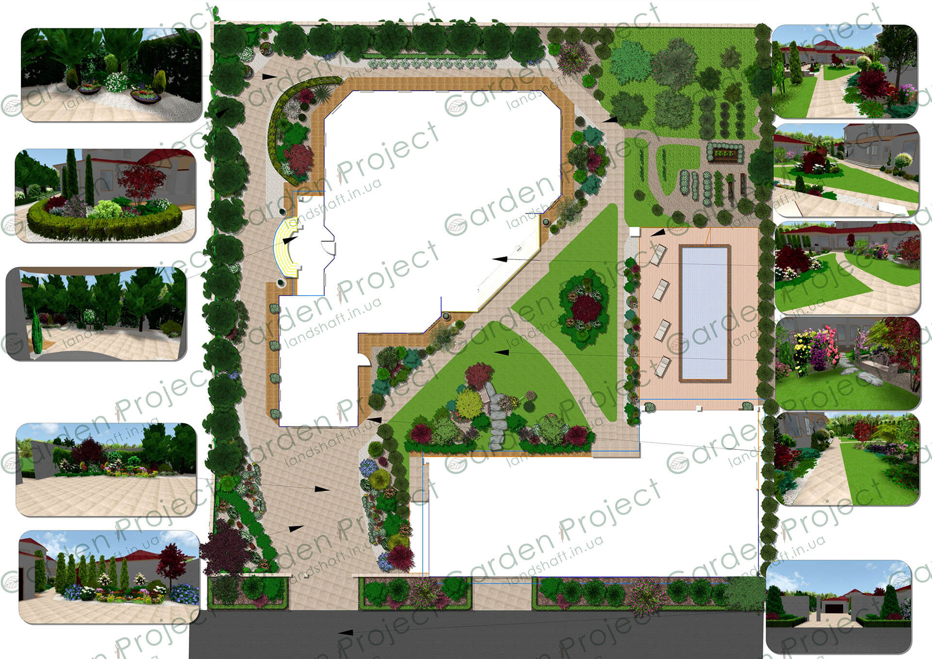 screenshot of the project on the plan